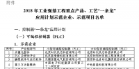 工信部2018年工業(yè)強基工程“一條龍”應(yīng)用計劃示范企業(yè)和示范項目通知